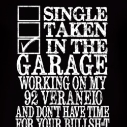 Single Taken In The Garage With 1992 Chevy Veraneio T Shirt