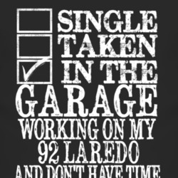 Single Taken In The Garage With 1992 Laredo T Shirt