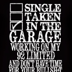Single Taken In The Garage With 1992 Limited T Shirt