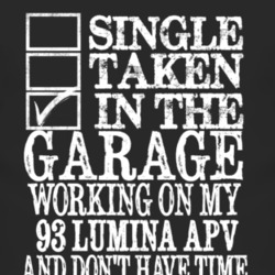 Single Taken In The Garage With 1993 Chevy Lumina APV T Shirt
