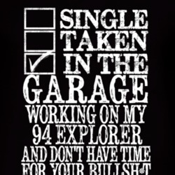Single Taken In The Garage With 1994 Explorer T Shirt