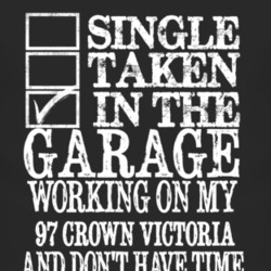 Single Taken In The Garage With 1997 Crown Victoria T Shirt