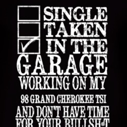 Single Taken In The Garage With 1998 Grand Cherokee TSi T Shirt