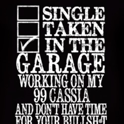 Single Taken In The Garage With 1999 Chevy Cassia T Shirt