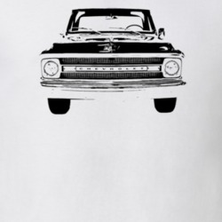 1970 C10 Stepside Grill View Light Color T Shirt