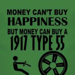 Money Cant Buy Happiness But It Can Buy A 1917 Cadillac Type 55 T Shir