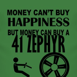 Money Cant Buy Happiness But It Can Buy A 1941 Lincoln Zephyr T Shirt