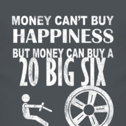 Money Cant Buy Happiness 1920 Studebaker Big Six Dark Distressed T Shi