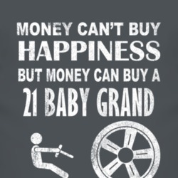 Money Cant Buy Happiness 1921 Chevy Baby Grand Dark Distressed T Shirt