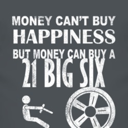 Money Cant Buy Happiness 1921 Studebaker Big Six Dark Distressed T Shi