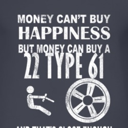 Money Cant Buy Happiness 1922 Cadillac Type 61 Dark Distressed T Shirt