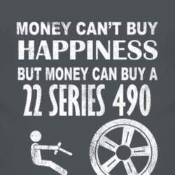 Money Cant Buy Happiness 1922 Chevy Series 490 Dark Distressed T Shirt