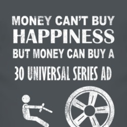 Money Cant Buy Happiness 1930 Chevy Universal Series AD Dark Distresse