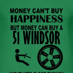 Money Cant Buy Happiness But It Can Buy A 1951 Chrysler Windsor T Shir