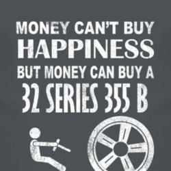 Money Cant Buy Happiness 1932 Cadillac Series 355 B Dark Distressed T 