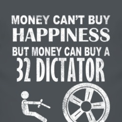 Money Cant Buy Happiness 1932 Studebaker Dictator Dark Distressed T Sh