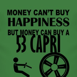 Money Cant Buy Happiness But It Can Buy A 1953 Lincoln Capri T Shirt