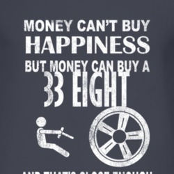 Money Cant Buy Happiness 1933 Dodge Eight Dark Distressed T Shirt