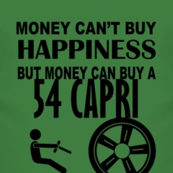 Money Cant Buy Happiness But It Can Buy A 1954 Lincoln Capri T Shirt