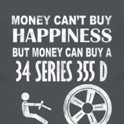 Money Cant Buy Happiness 1934 Cadillac Series 355 D Dark Distressed T 
