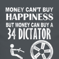 Money Cant Buy Happiness 1934 Studebaker Dictator Dark Distressed T Sh
