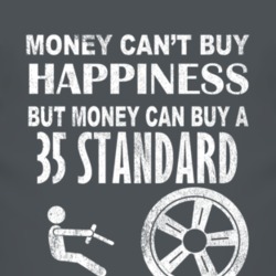 Money Cant Buy Happiness 1935 Chevy Standard Dark Distressed T Shirt