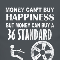 Money Cant Buy Happiness 1936 Chevy Standard Dark Distressed T Shirt