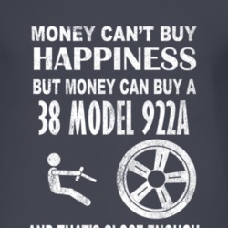 Money Cant Buy Happiness 1938 Model 922A Dark Distressed T Shirt
