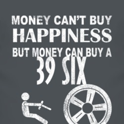 Money Cant Buy Happiness 1939 Dodge Six Dark Distressed T Shirt