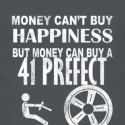 Money Cant Buy Happiness 1941 Prefect Dark Distressed T Shirt