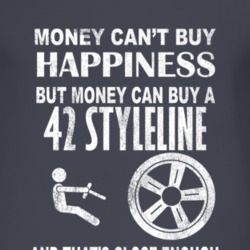 Money Cant Buy Happiness 1942 Chevy Styleline Dark Distressed T Shirt