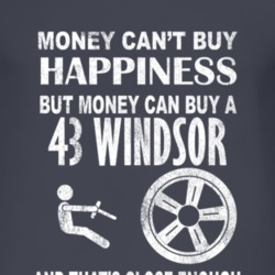 Money Cant Buy Happiness 1943 Chrysler Windsor Dark Distressed T Shirt