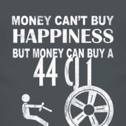 Money Cant Buy Happiness 1944 CJ 1 Dark Distressed T Shirt