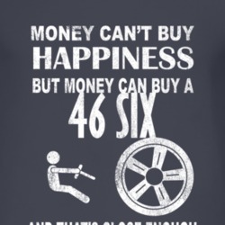 Money Cant Buy Happiness 1946 Dodge Six Dark Distressed T Shirt