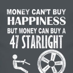 Money Cant Buy Happiness 1947 Studebaker Starlight Dark Distressed T S