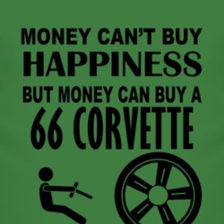 Money Cant Buy Happiness But It Can Buy A 1966 CHEVROLET CORVETTE T Sh