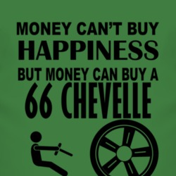 Money Cant Buy Happiness But It Can Buy A 1966 CHEVY CHEVELLE T Shirt