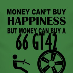 Money Cant Buy Happiness But It Can Buy A 1966 GT42 T Shirt
