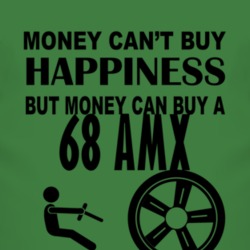 Money Cant Buy Happiness But It Can Buy A 1968 AMC AMX T Shirt