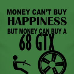 Money Cant Buy Happiness But It Can Buy A 1968 PLYMOUTH GTX T Shirt