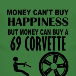 Money Cant Buy Happiness But It Can Buy A 1969 CHEVROLET CORVETTE T Sh