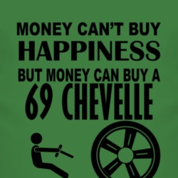 Money Cant Buy Happiness But It Can Buy A 1969 CHEVY CHEVELLE T Shirt