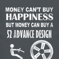 Money Cant Buy Happiness 1952 Chevy Advance Design Dark Distressed T S