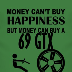 Money Cant Buy Happiness But It Can Buy A 1969 PLYMOUTH GTX T Shirt