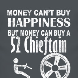 Money Cant Buy Happiness 1952 Pontiac Chieftain Dark Distressed T Shir