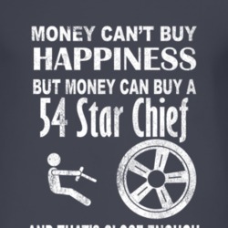 Money Cant Buy Happiness 1954 Pontiac Star Chief Dark Distressed T Shi
