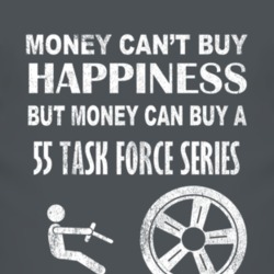 Money Cant Buy Happiness 1955 Chevy Task Force Series Dark Distressed 