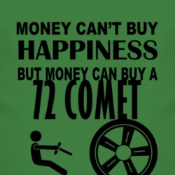 Money Cant Buy Happiness But It Can Buy A 1972 MERCURY COMET T Shirt