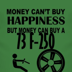 Money Cant Buy Happiness But It Can Buy A 1973 F-250 T Shirt