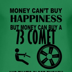 Money Cant Buy Happiness But It Can Buy A 1973 MERCURY COMET T Shirt